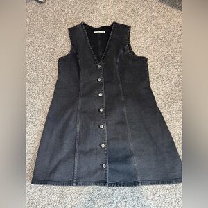 Abercrombie & Fitch Black Denim Dress